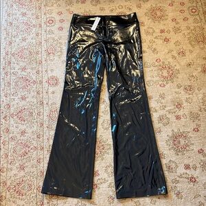 Alice + Olivia Glossy Black Pants